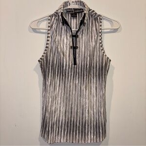 Jamie Sadock Monochrome Patterned Tank Top golf/tennis top lightweight